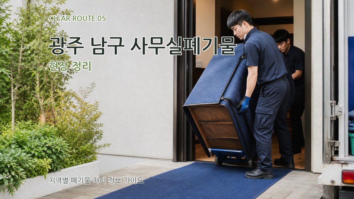 광주 남구 사무실폐기물 현장 정리