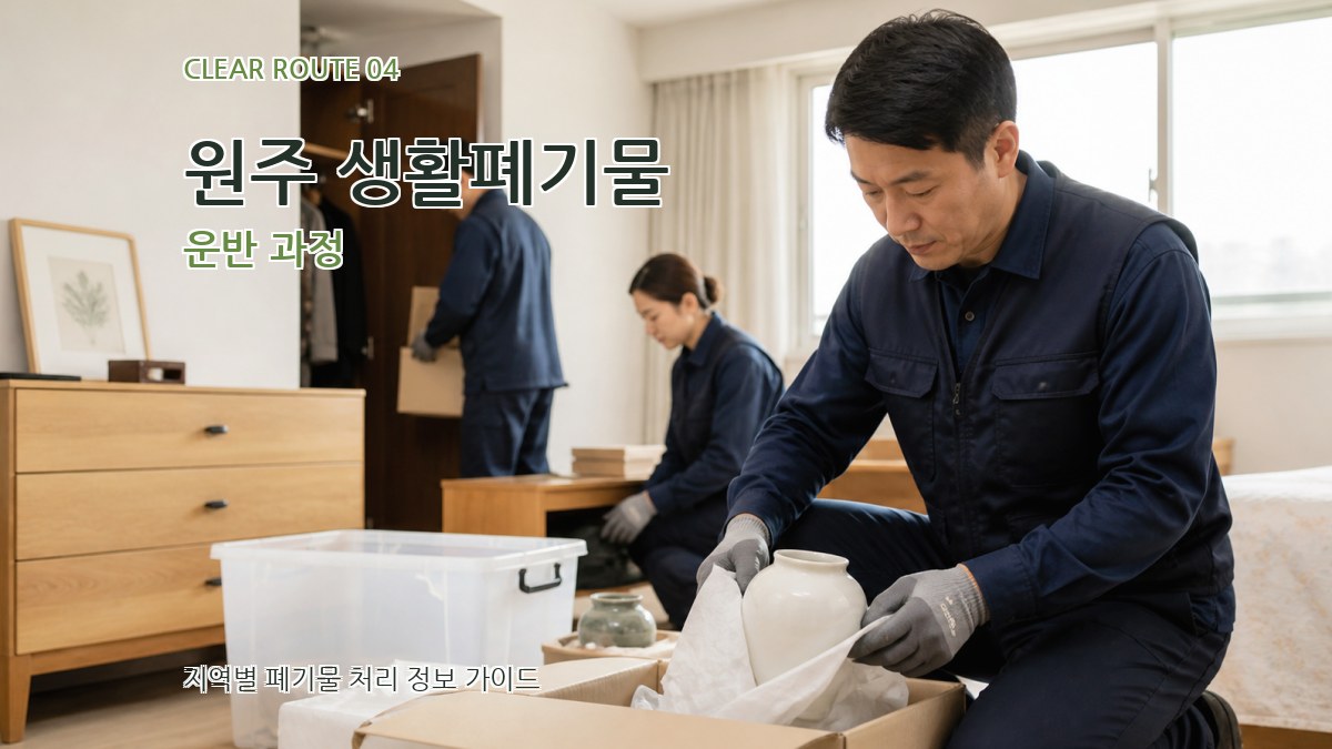원주 생활폐기물 운반 과정