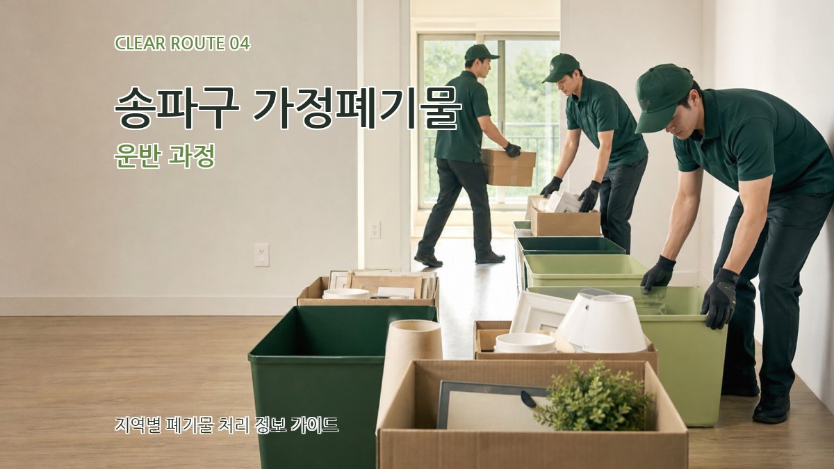 송파구 가정폐기물 운반 과정