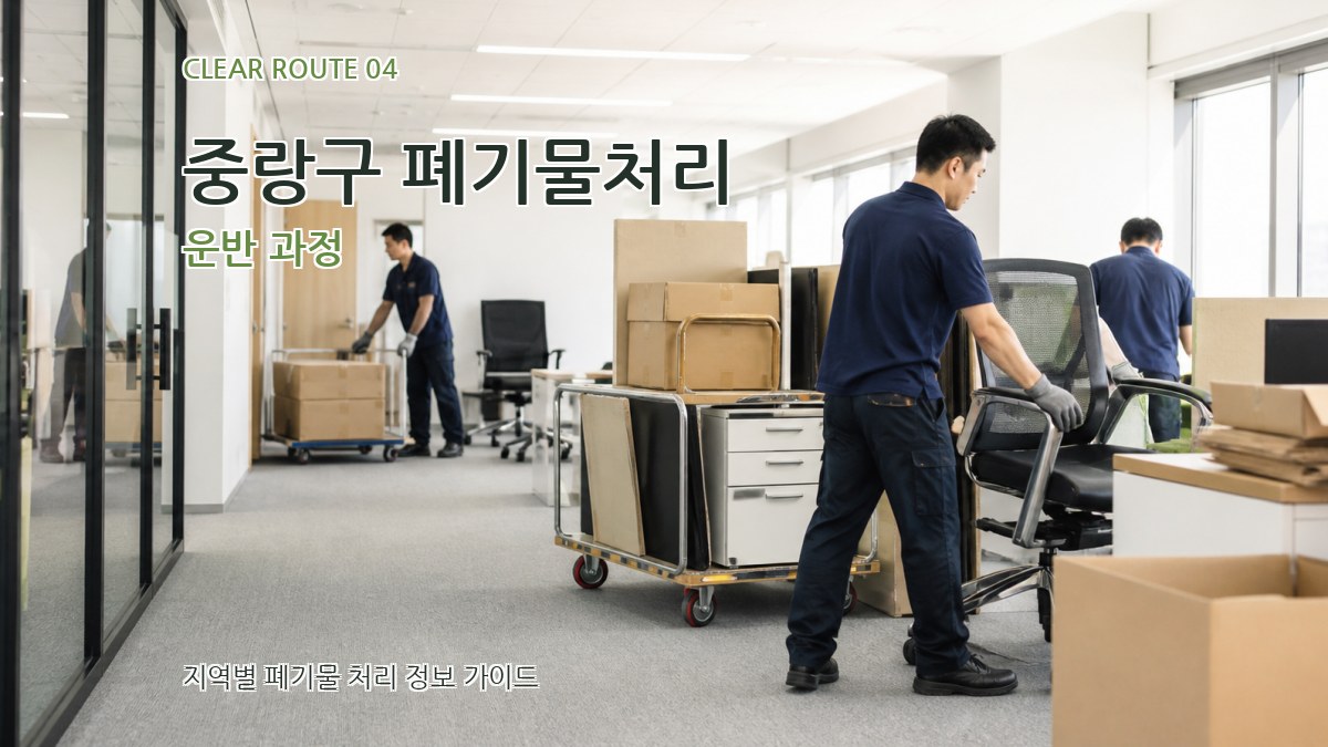 중랑구 폐기물처리 운반 과정