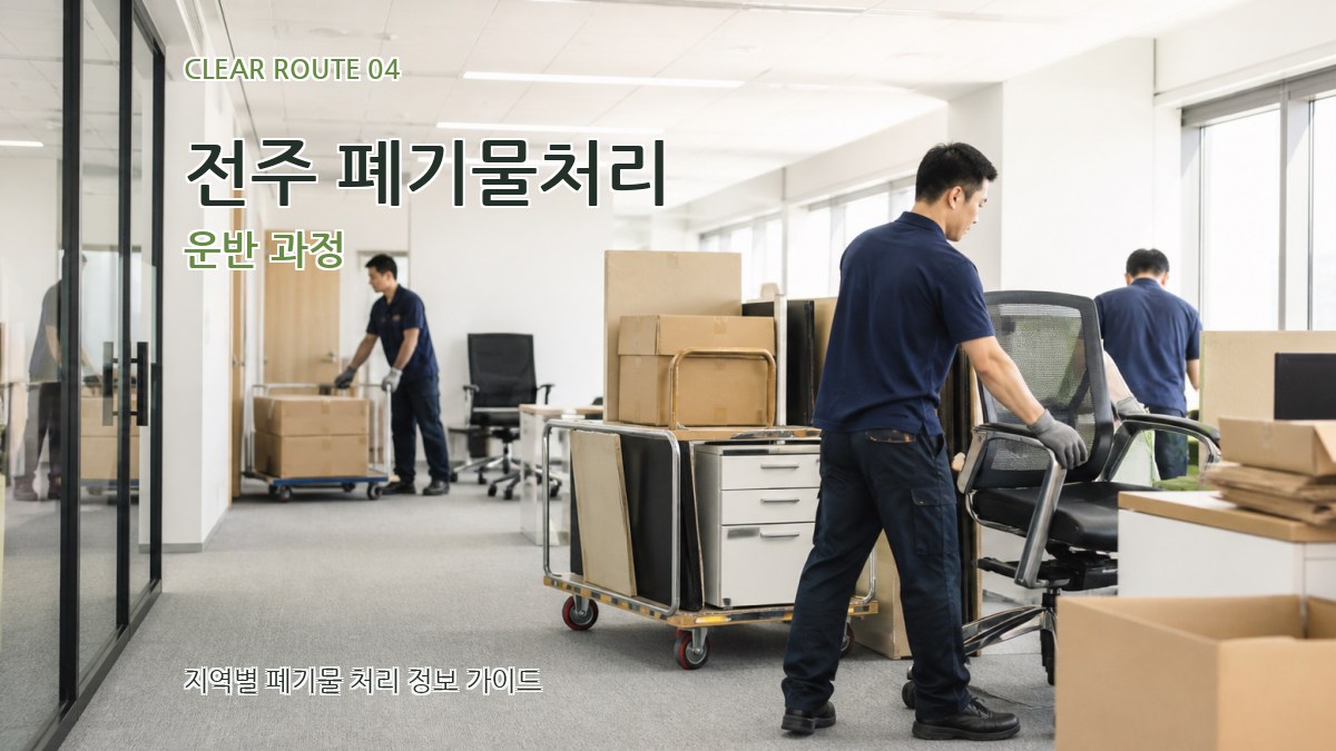 전주 폐기물처리 운반 과정