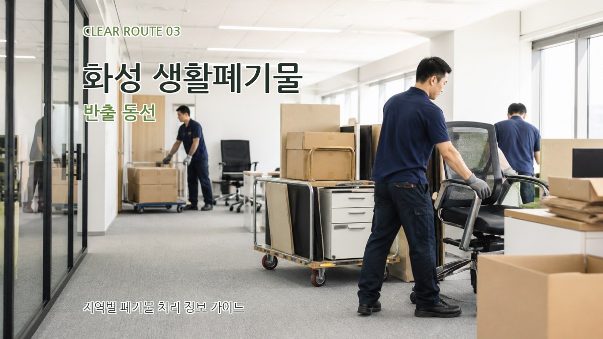 화성 생활폐기물 반출 동선