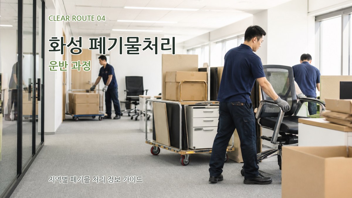 화성 폐기물처리 운반 과정