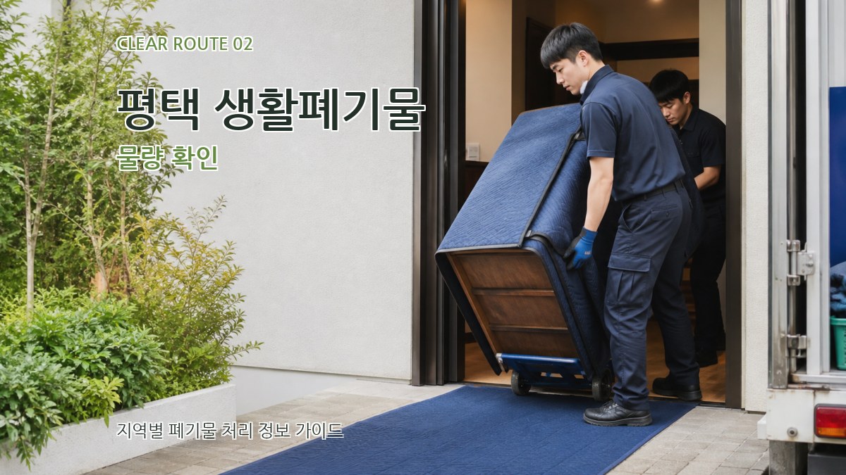 평택 생활폐기물 물량 확인