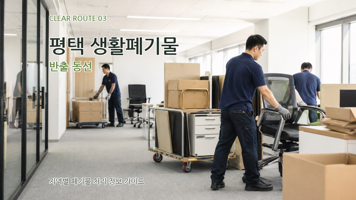 평택 생활폐기물 반출 동선