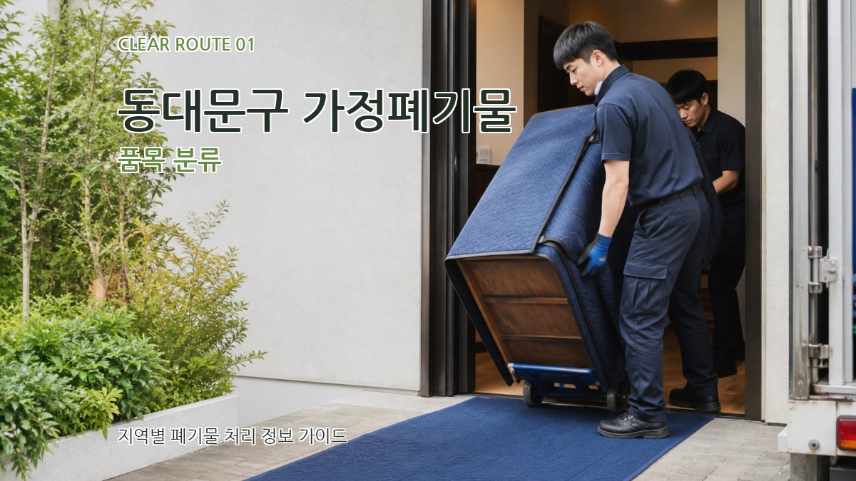 동대문구 가정폐기물 품목 분류