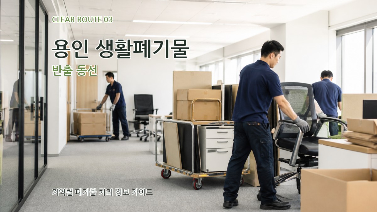 용인 생활폐기물 반출 동선