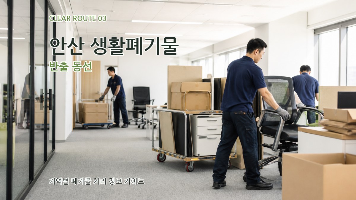 안산 생활폐기물 반출 동선