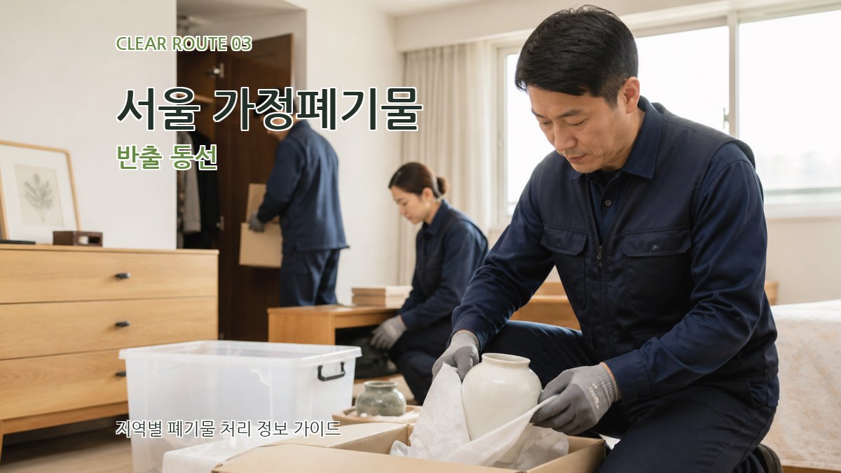 서울 가정폐기물 반출 동선