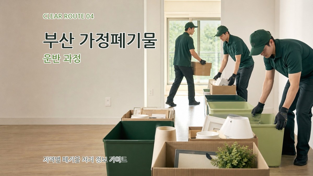 부산 가정폐기물 운반 과정