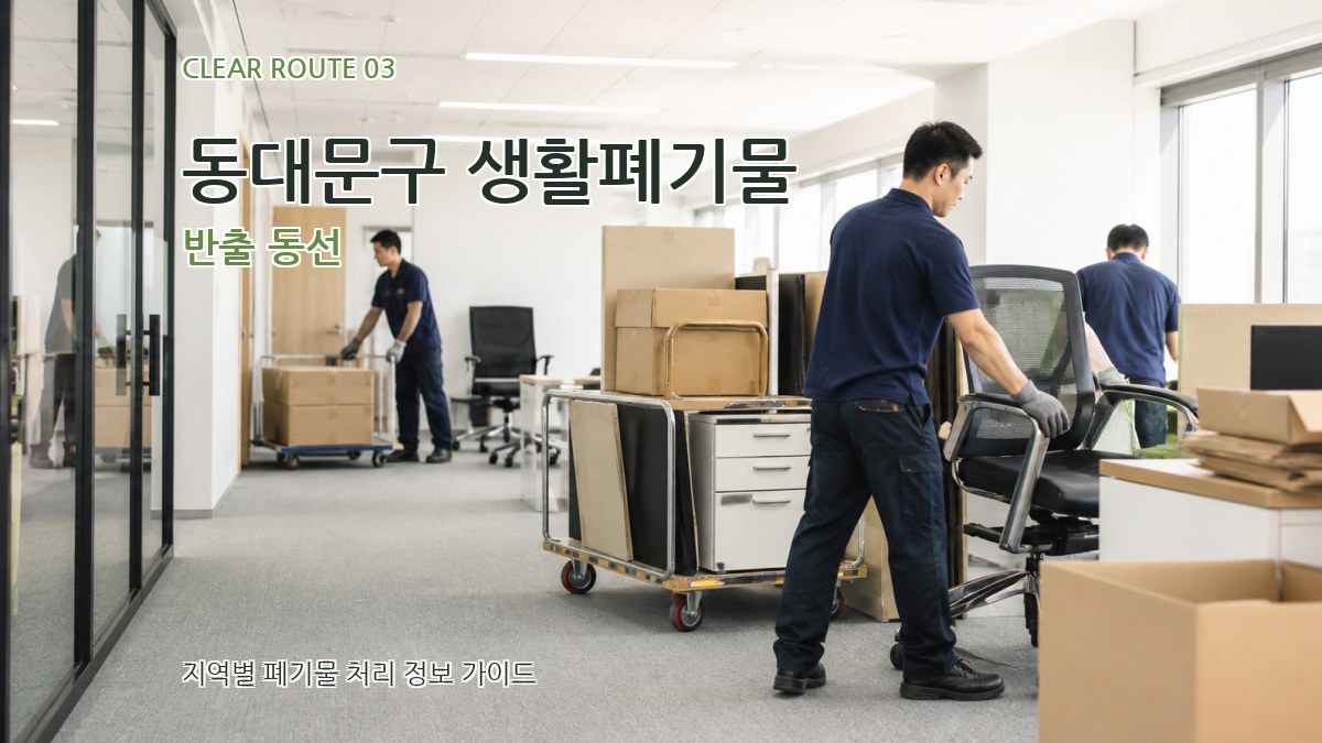 동대문구 생활폐기물 반출 동선