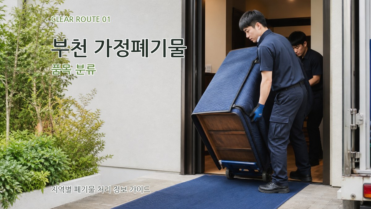 부천 가정폐기물 품목 분류