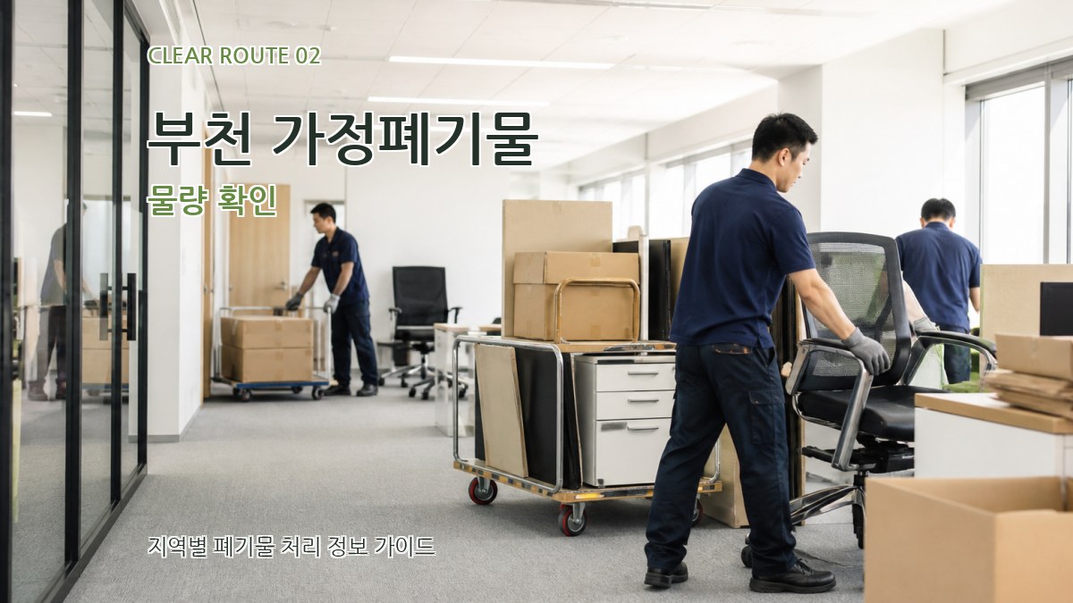 부천 가정폐기물 물량 확인