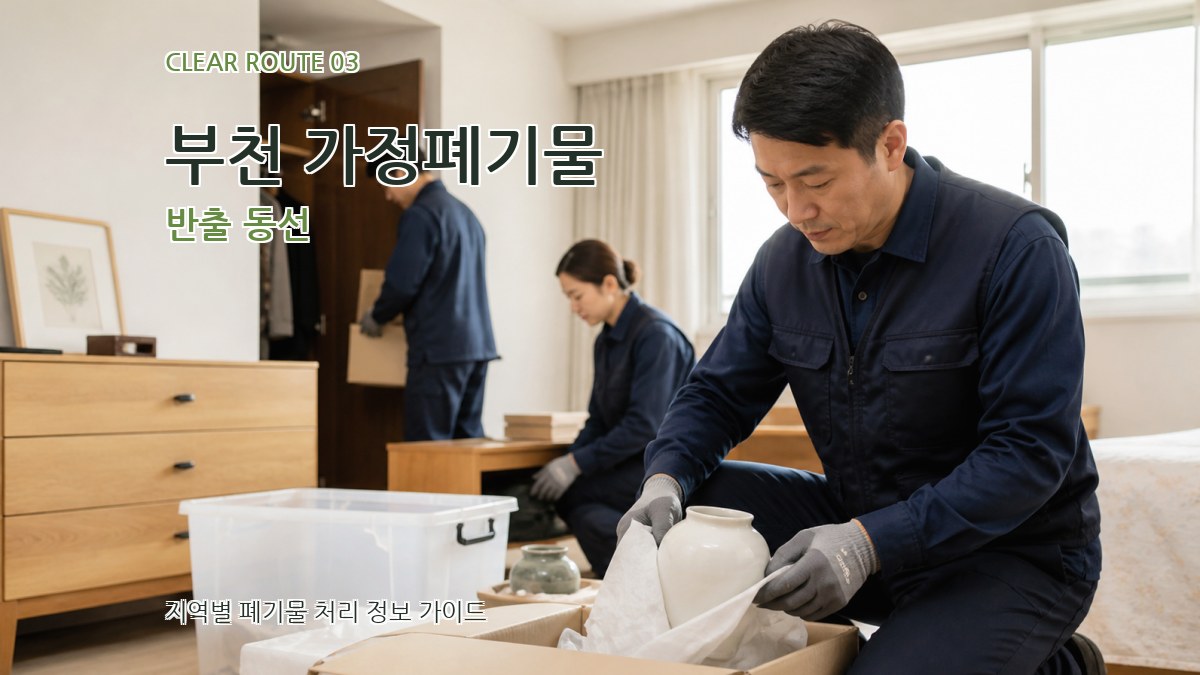 부천 가정폐기물 반출 동선