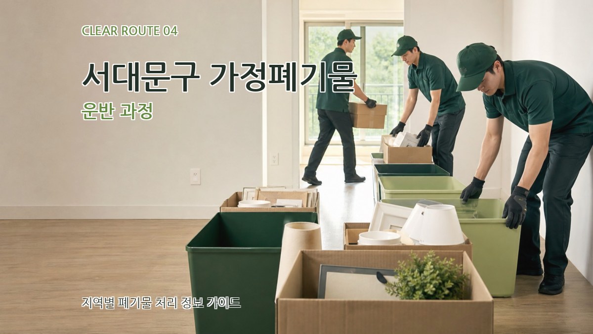 서대문구 가정폐기물 운반 과정