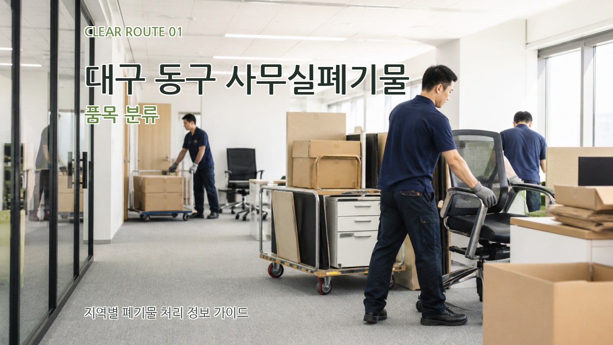 대구 동구 사무실폐기물
