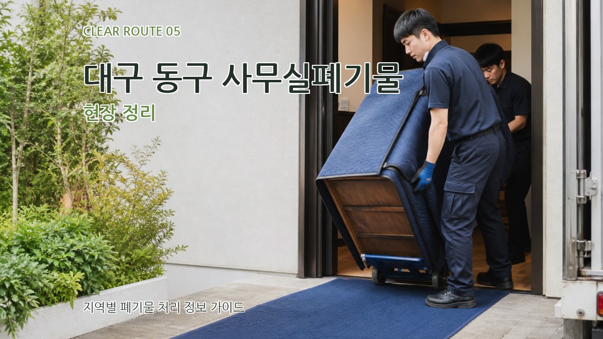 대구 동구 사무실폐기물 현장 정리