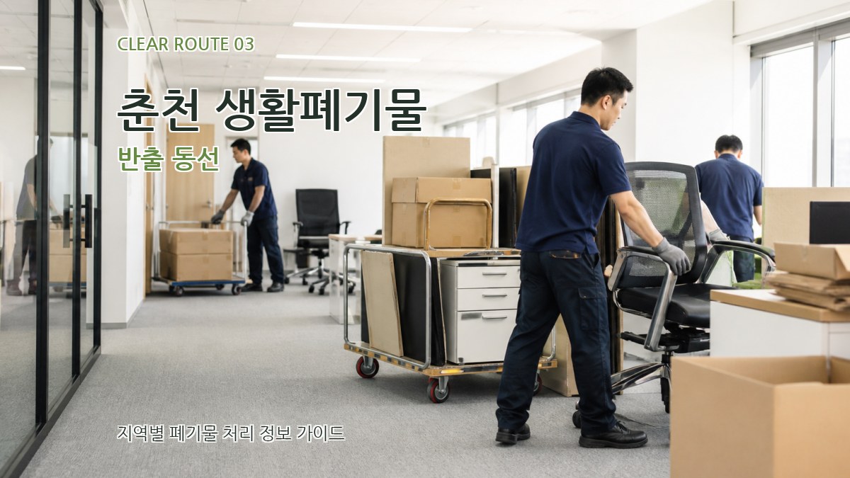 춘천 생활폐기물 반출 동선
