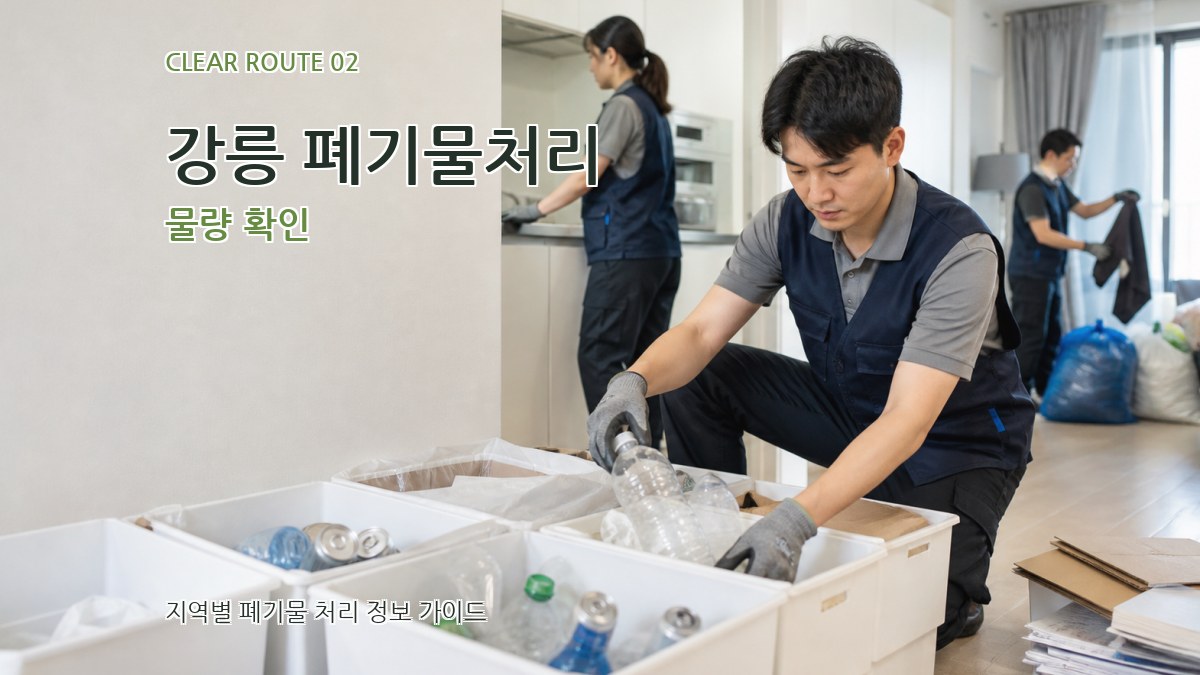 강릉 폐기물처리 물량 확인