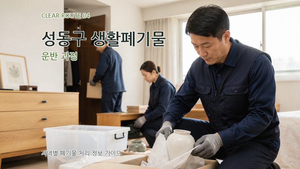 성동구 생활폐기물 운반 과정