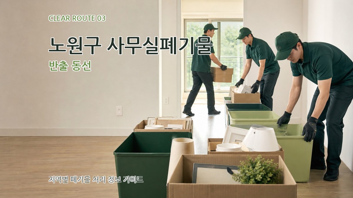 노원구 사무실폐기물 반출 동선