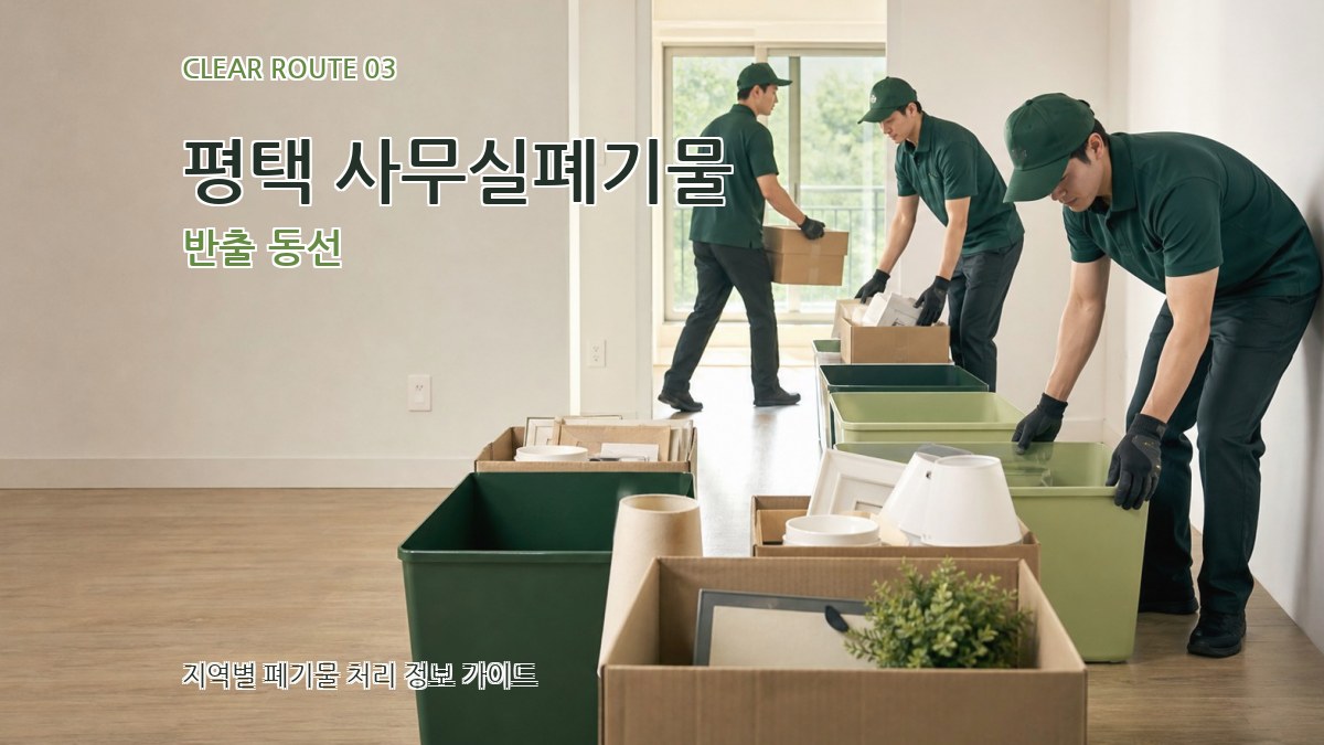 평택 사무실폐기물 반출 동선
