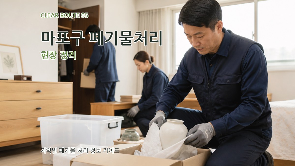 마포구 폐기물처리 현장 정리