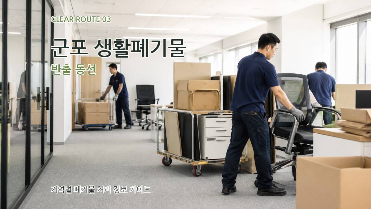 군포 생활폐기물 반출 동선