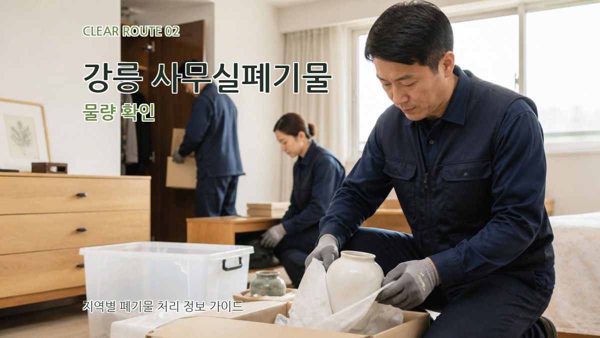 강릉 사무실폐기물 물량 확인