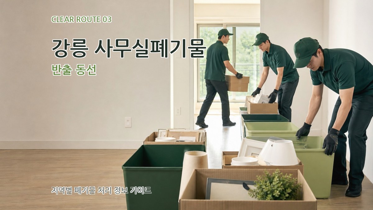 강릉 사무실폐기물 반출 동선