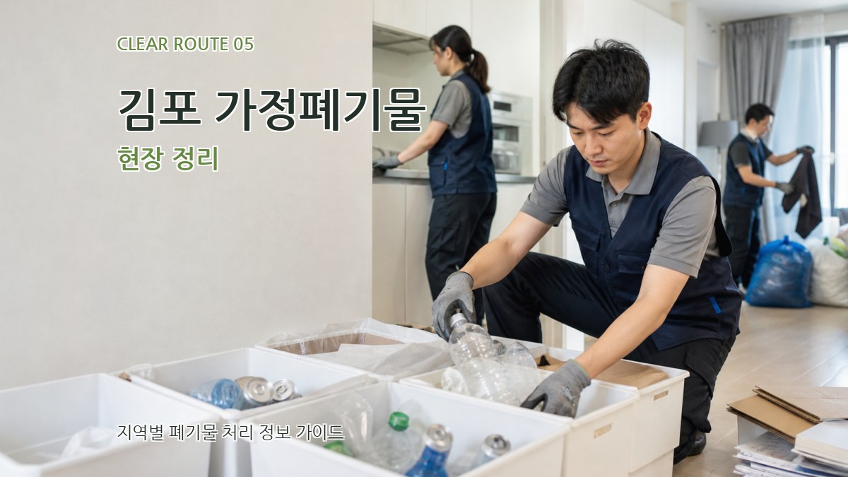 김포 가정폐기물 현장 정리