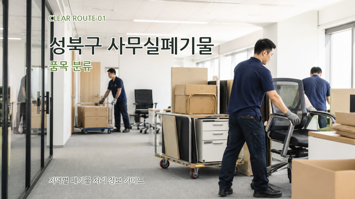 성북구 사무실폐기물