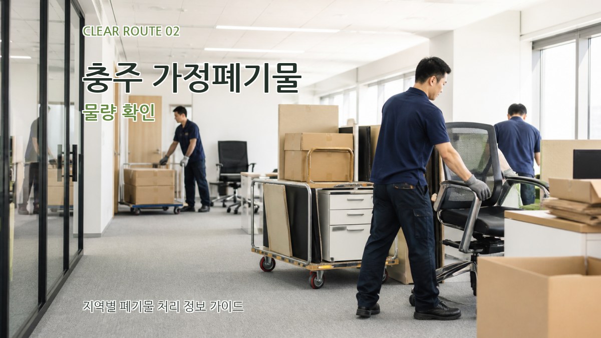 충주 가정폐기물 물량 확인