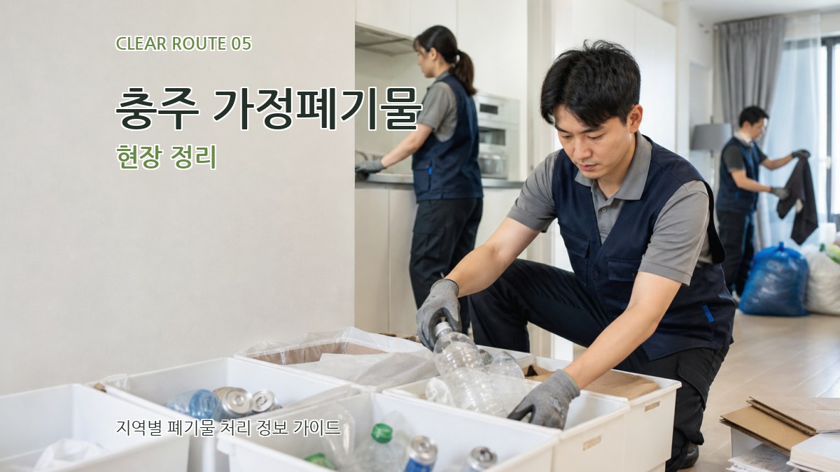 충주 가정폐기물 현장 정리