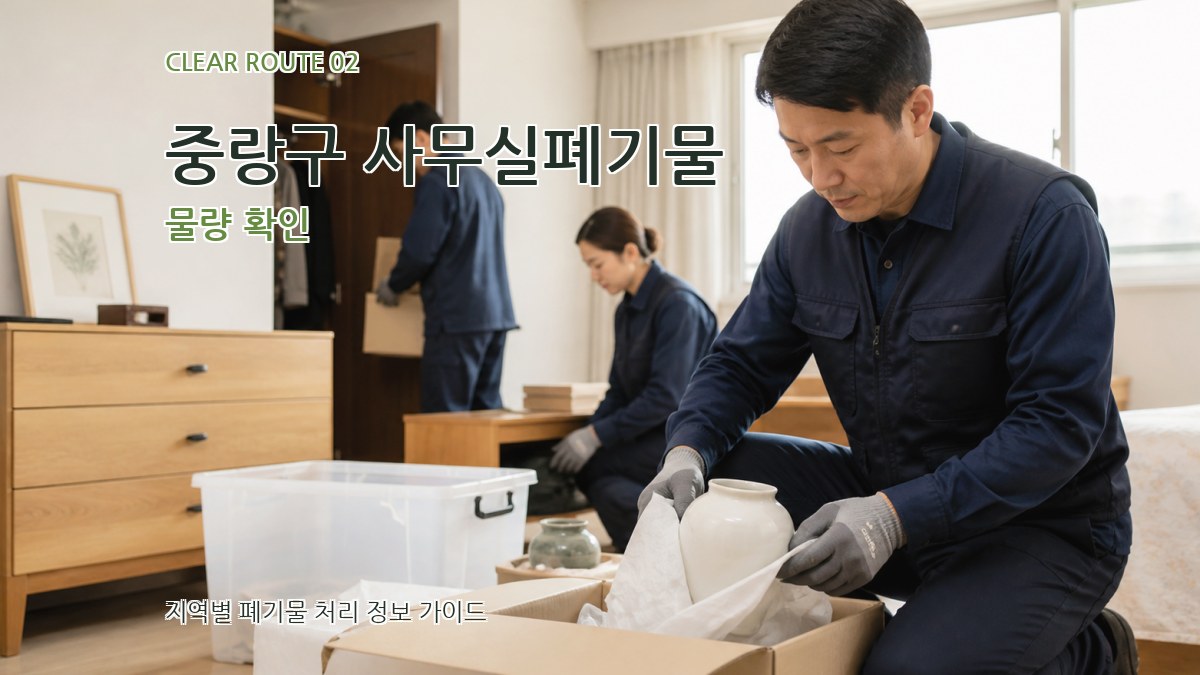 중랑구 사무실폐기물 물량 확인
