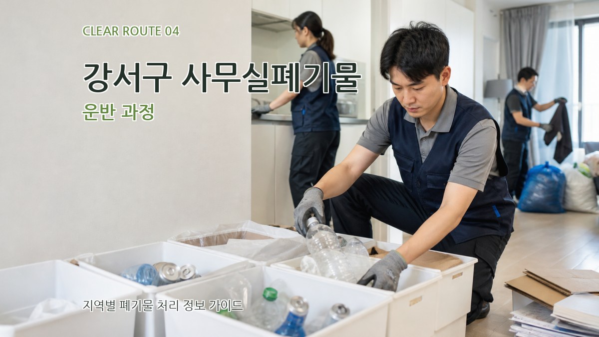 강서구 사무실폐기물 운반 과정
