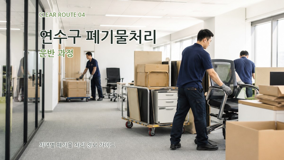 연수구 폐기물처리 운반 과정