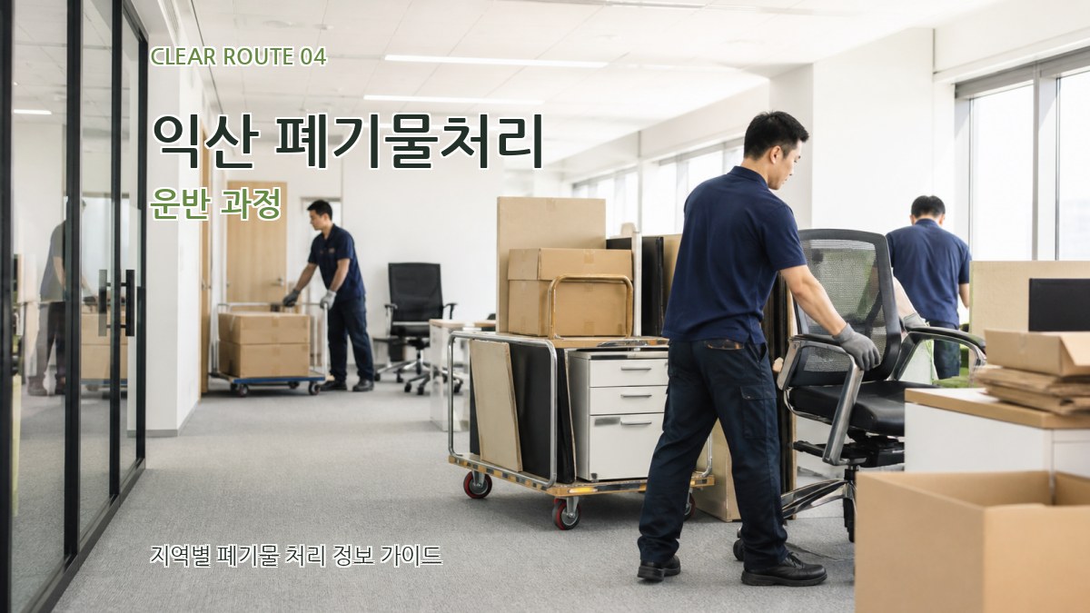 익산 폐기물처리 운반 과정