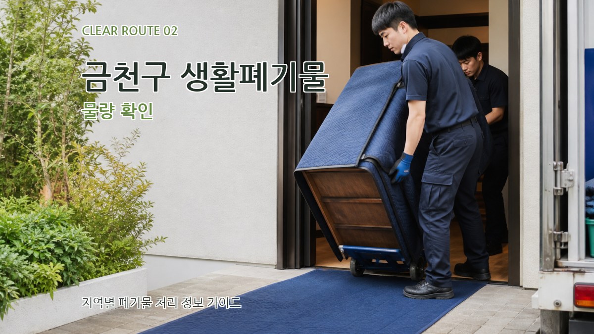 금천구 생활폐기물 물량 확인