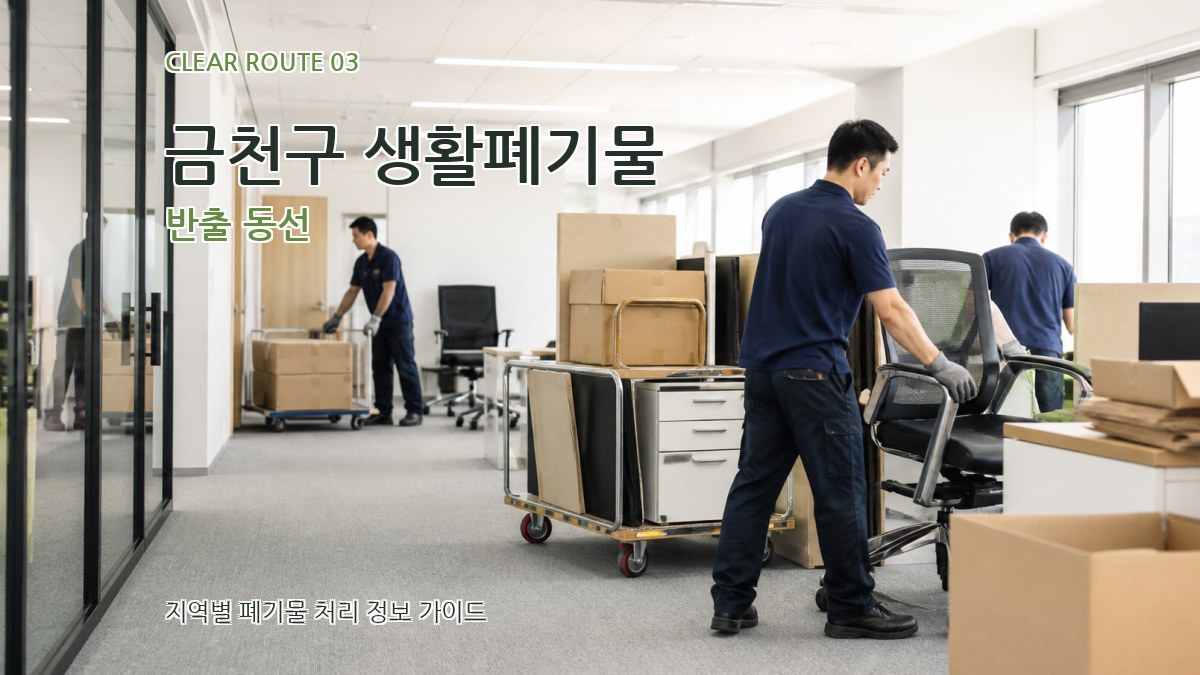 금천구 생활폐기물 반출 동선
