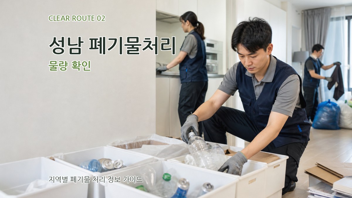 성남 폐기물처리 물량 확인