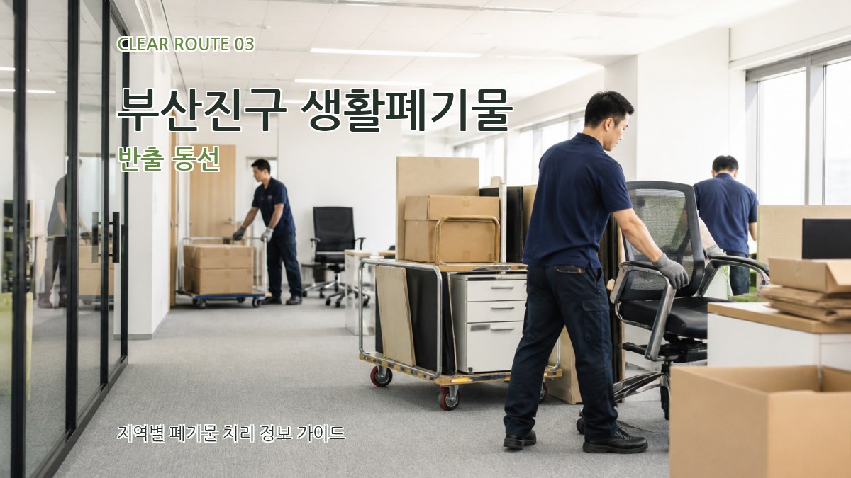 부산진구 생활폐기물 반출 동선