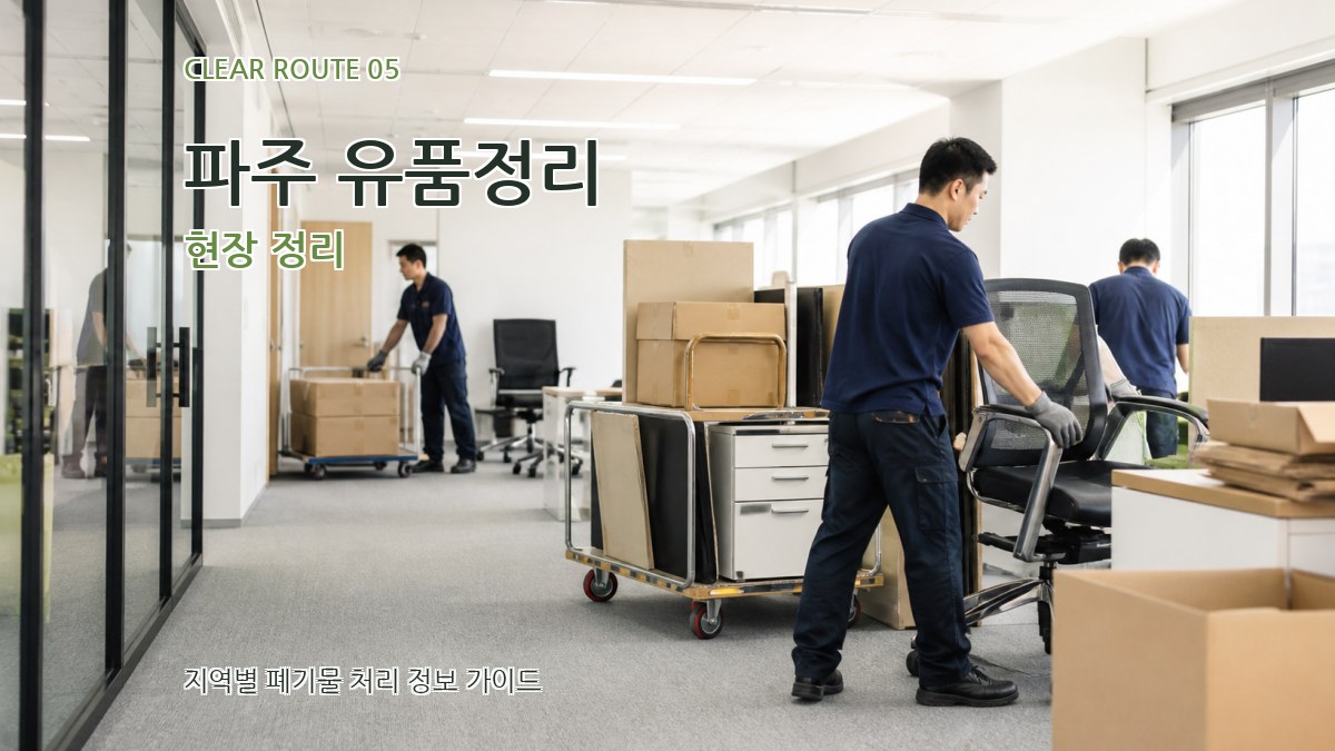 파주 유품정리 현장 정리