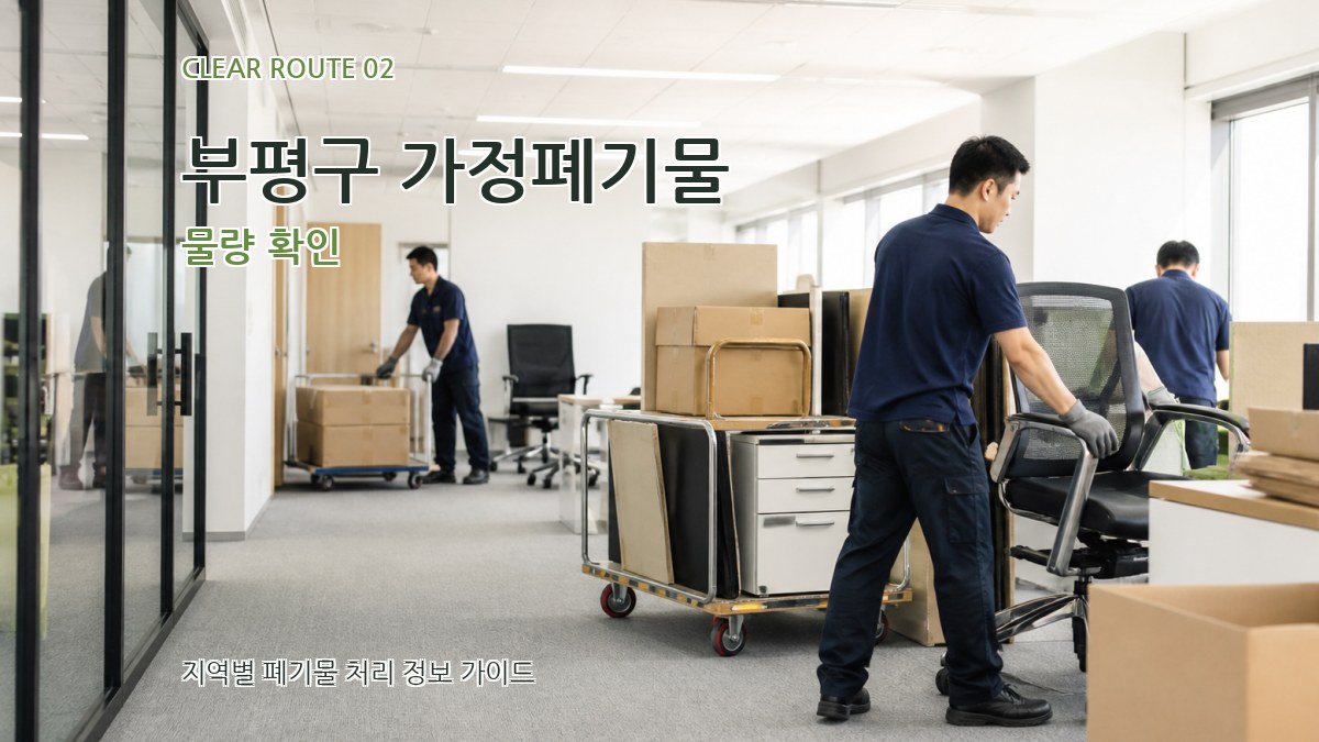 부평구 가정폐기물 물량 확인