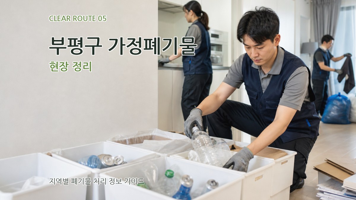 부평구 가정폐기물 현장 정리
