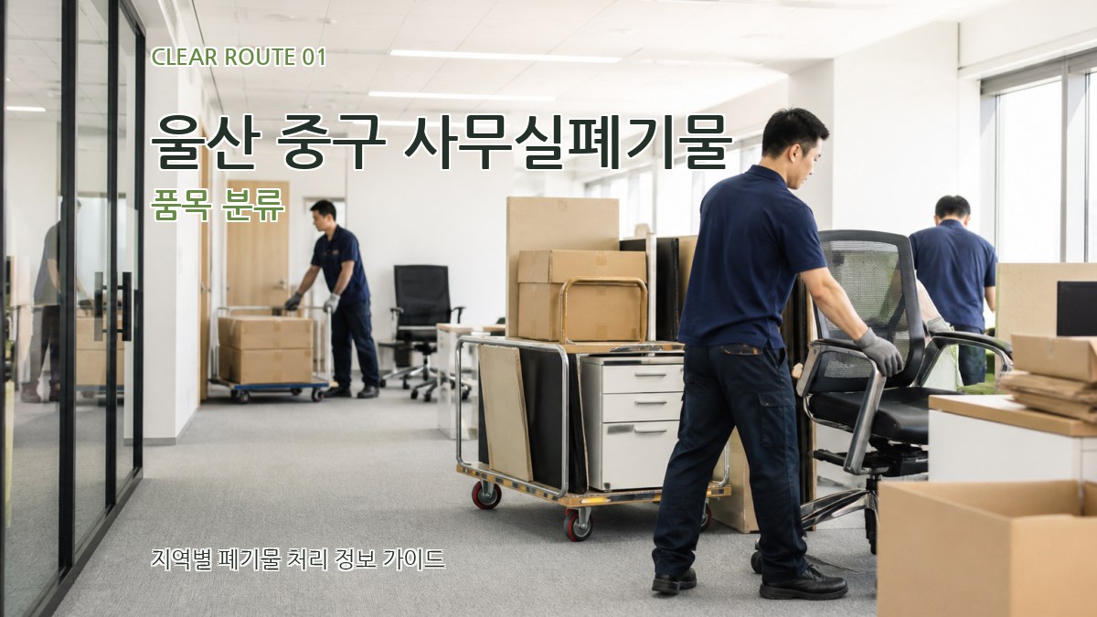 울산 중구 사무실폐기물