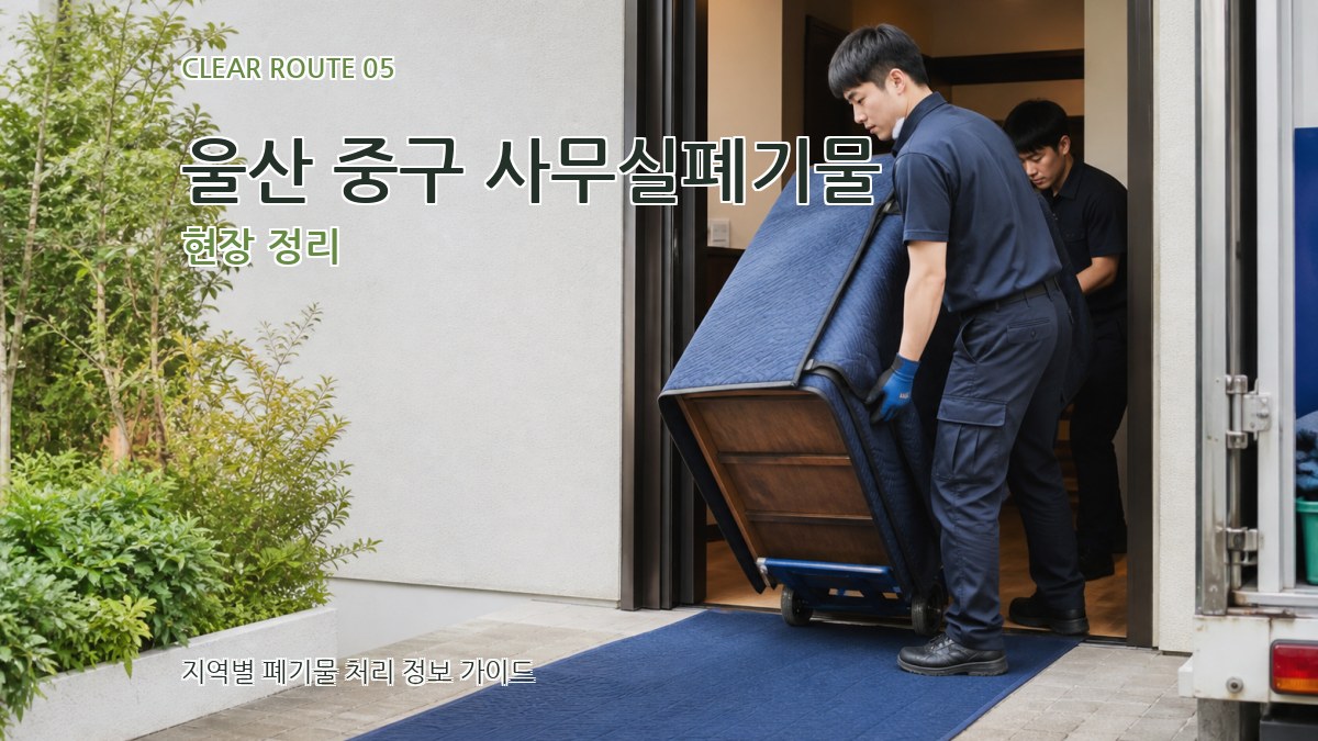 울산 중구 사무실폐기물 현장 정리