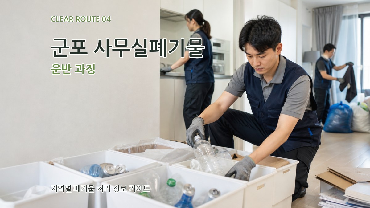 군포 사무실폐기물 운반 과정