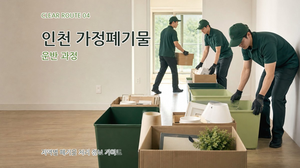 인천 가정폐기물 운반 과정