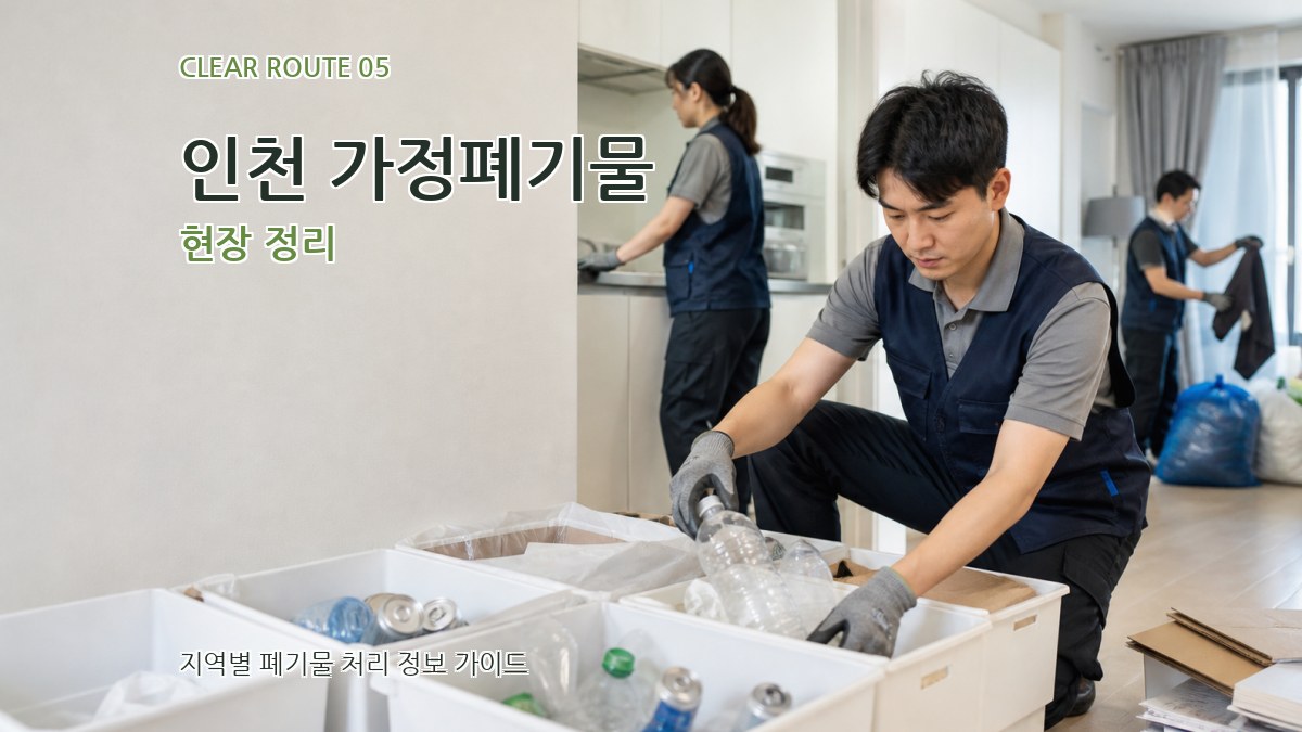 인천 가정폐기물 현장 정리